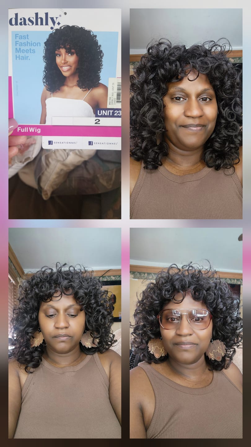 Customer photo review of Sensationnel Dashly Full Wig - UNIT 23