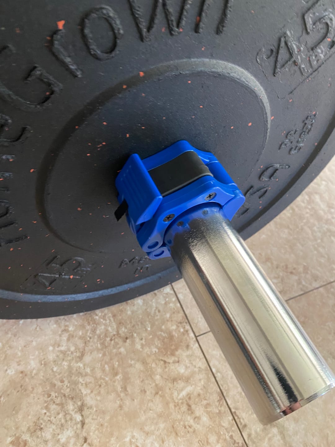 Customer photo review of Barbell Clips, Clamp Style