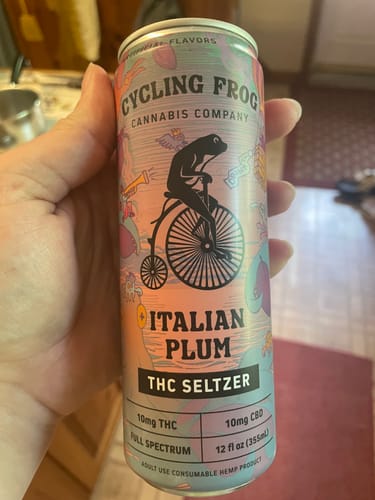 Customer photo review of Italian Plum THC Seltzer, 6pk