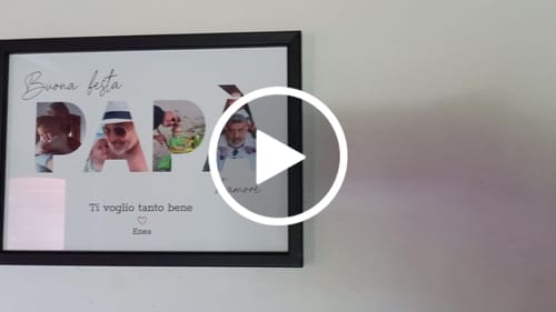 Customer video review of Buona festa – Poster Personalizzato