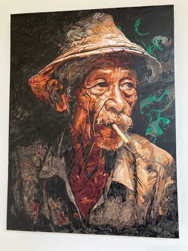 Customer photo review of Time-Weathered Haze (Paint by Numbers)