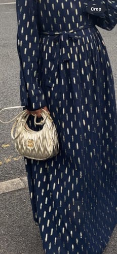 Customer photo review of miuwander hobo 23 gold matelasse leather