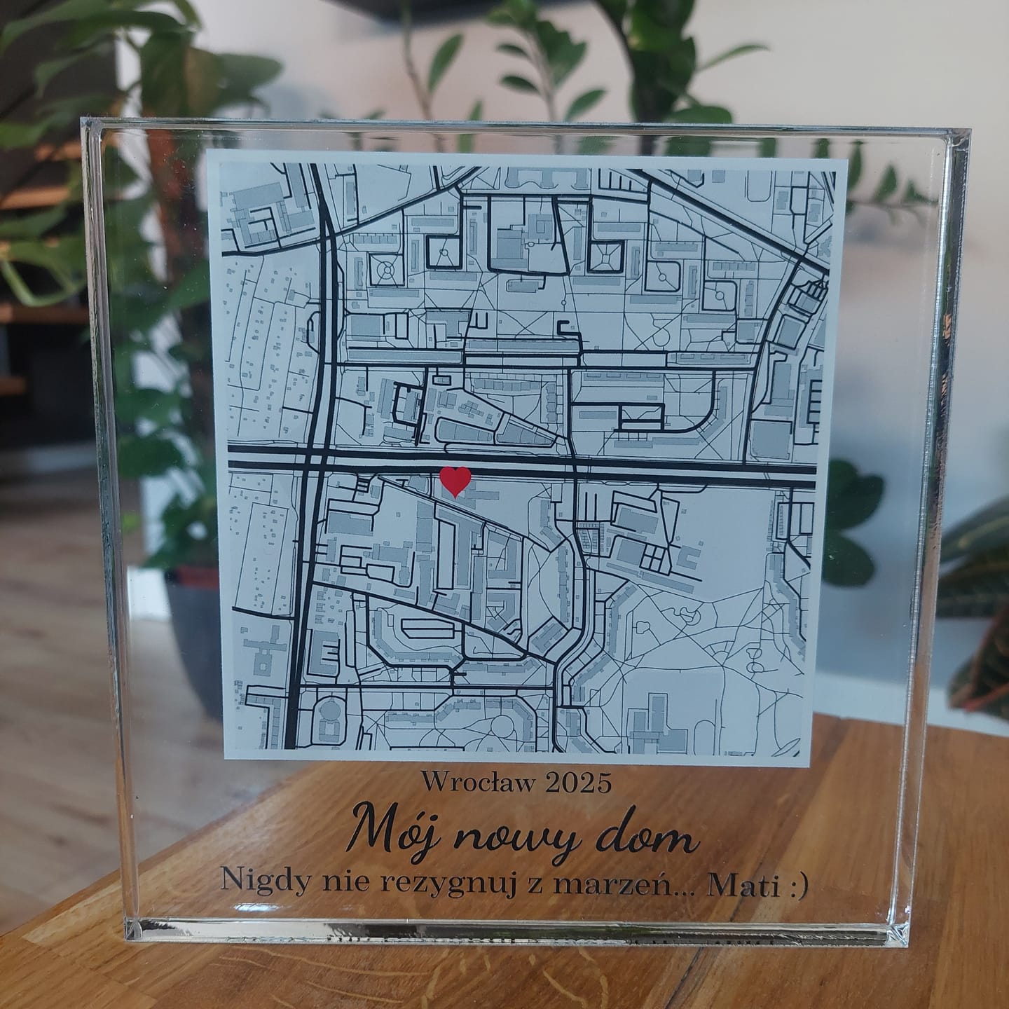 Customer photo review of Miejsce naszego spotkania  - druk na bloku akrylowym