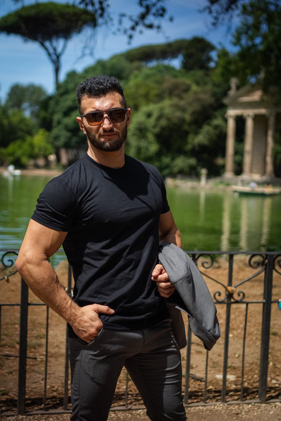 Customer photo review of Michael | Magnetic Clip-on Eyeglasses Sunglasses | ZanyLen Best Sellers