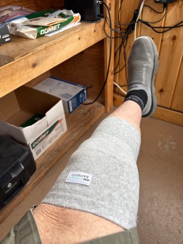 Customer photo review of Premium Bamboo Knee Sleeve (Single)