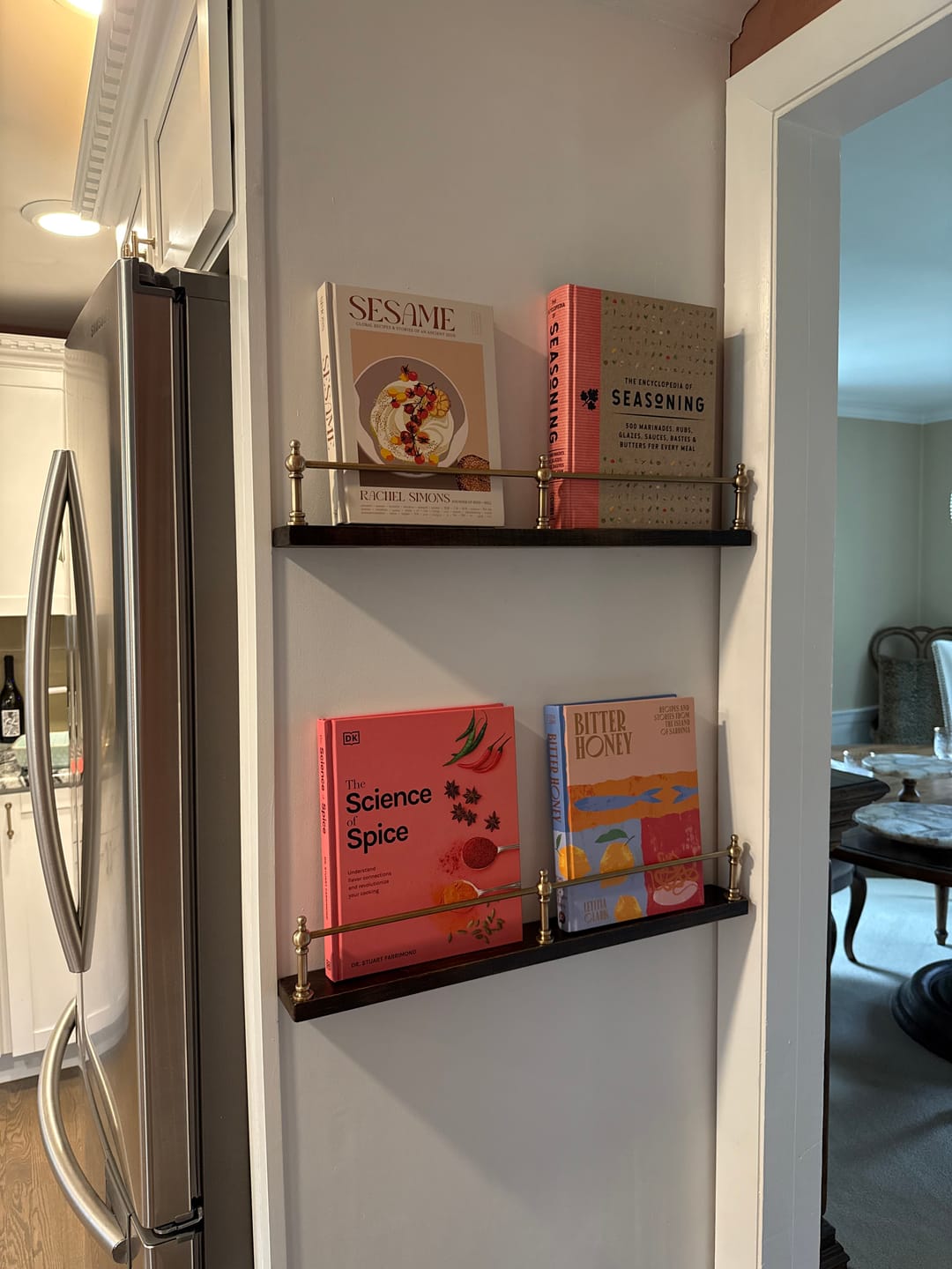 Customer photo review of Victorian Brass Gallery Rail - Antique Brass