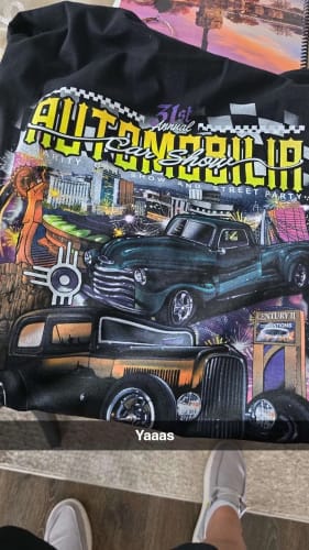 Customer photo review of Automobilia Moonlight 31st Annual - Black Tee