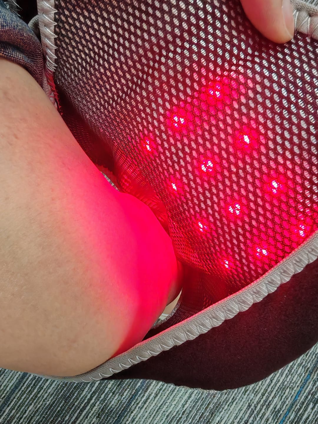Customer photo review of Red Light Therapy Multi Joint Wrap