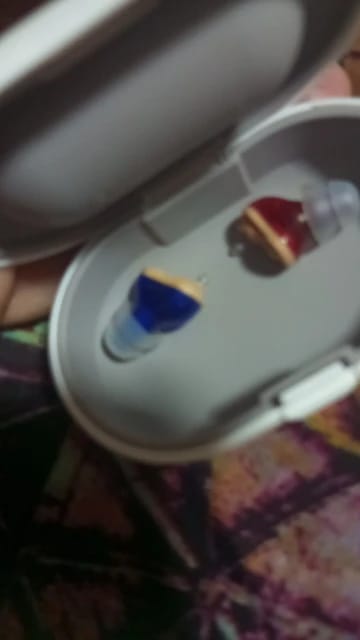 Customer photo review of Rechargeable Hearing Aid