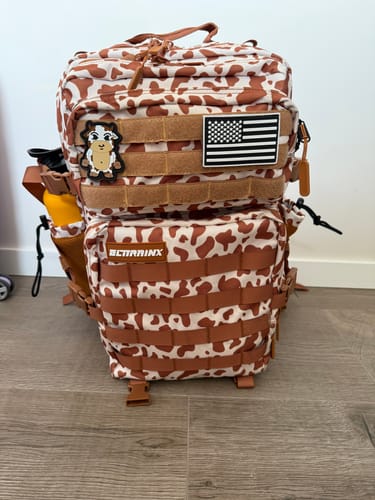 Customer photo review of Mochila Táctica V1 45L All in Vaquita Cream