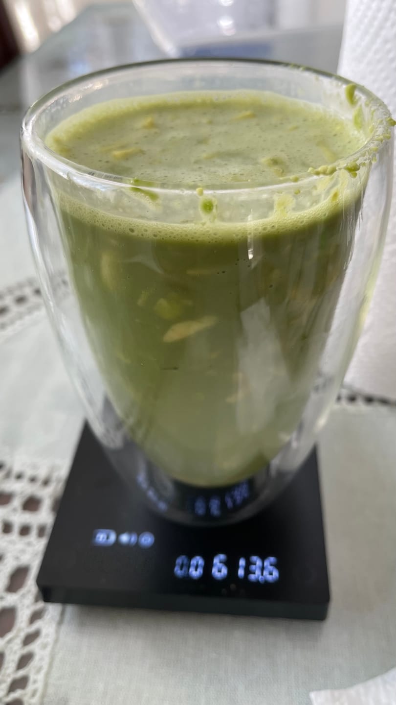 Customer photo review of Premium Matcha Latte Powder