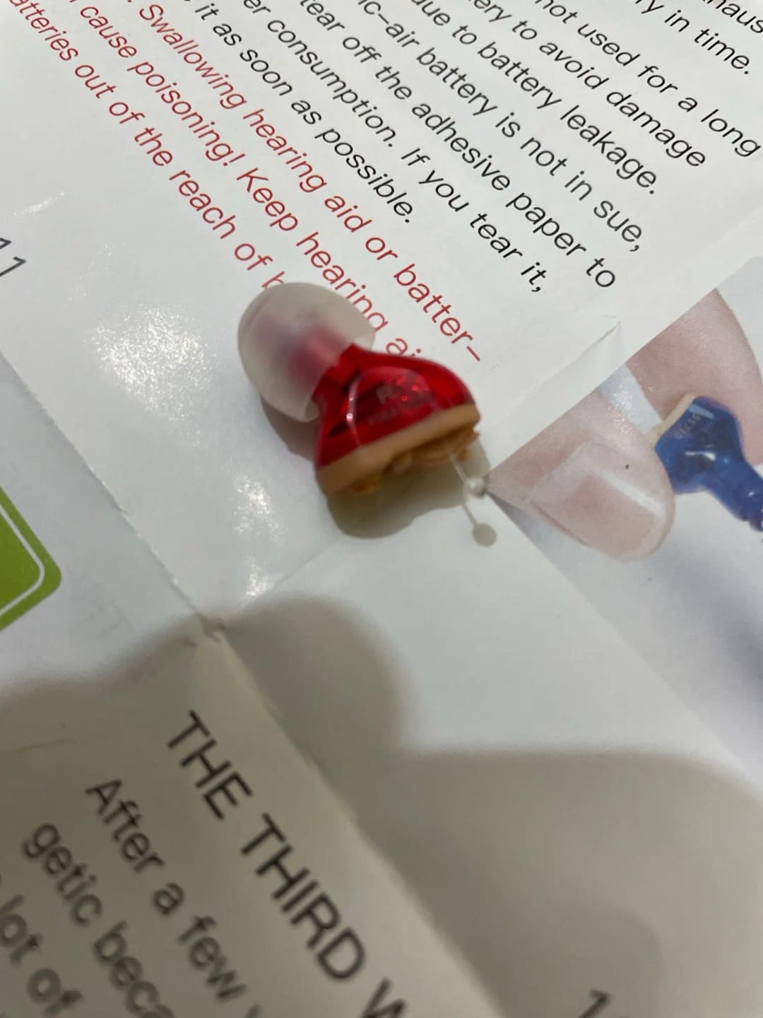 Customer photo review of Rechargeable Hearing Aid