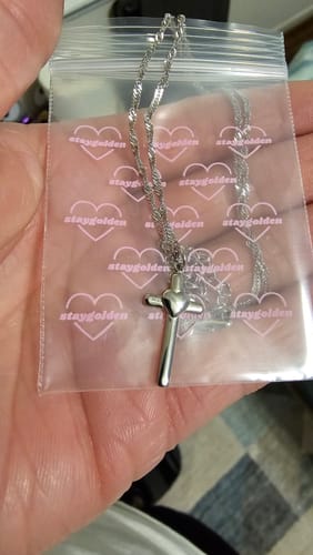 Customer photo review of Love Cross Necklace