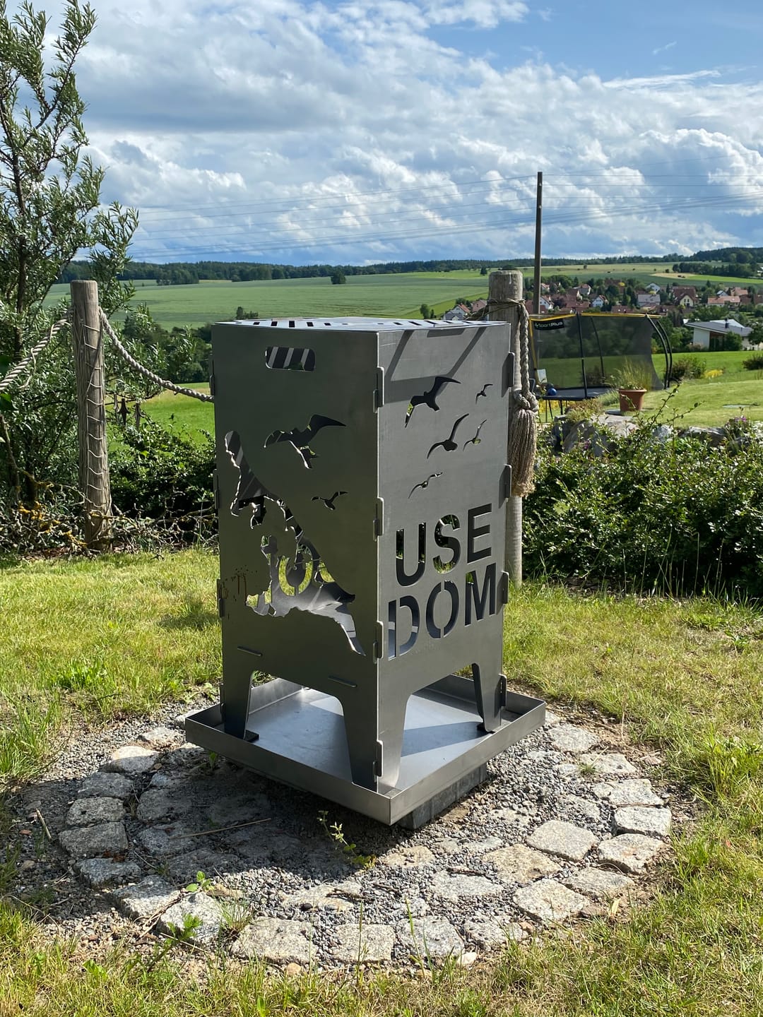 Customer photo review of Feuertonne Usedom aus edlem Stahl