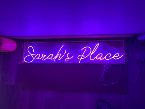 Customer photo review of US Custom Neon: Sarah’s Place