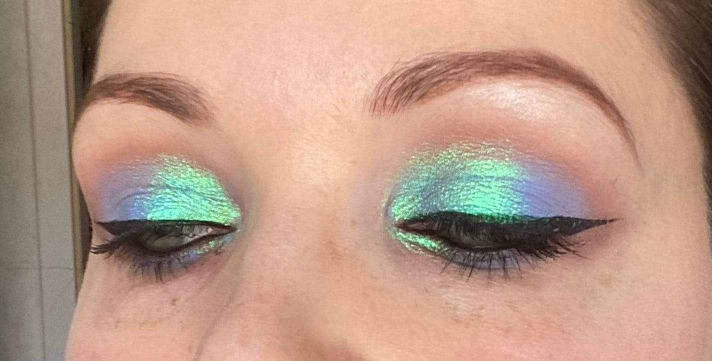 Customer photo review of Frosted Fairy Prismatic Pastels Multichrome Magnetic Eyeshadow Palette ( PRE ORDER )