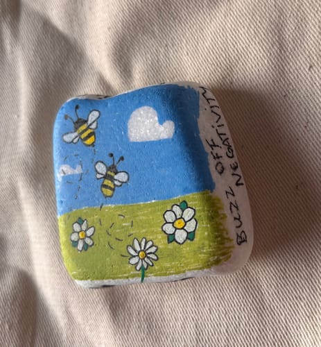 Customer photo review of QR Codes voor de Happy Stone App