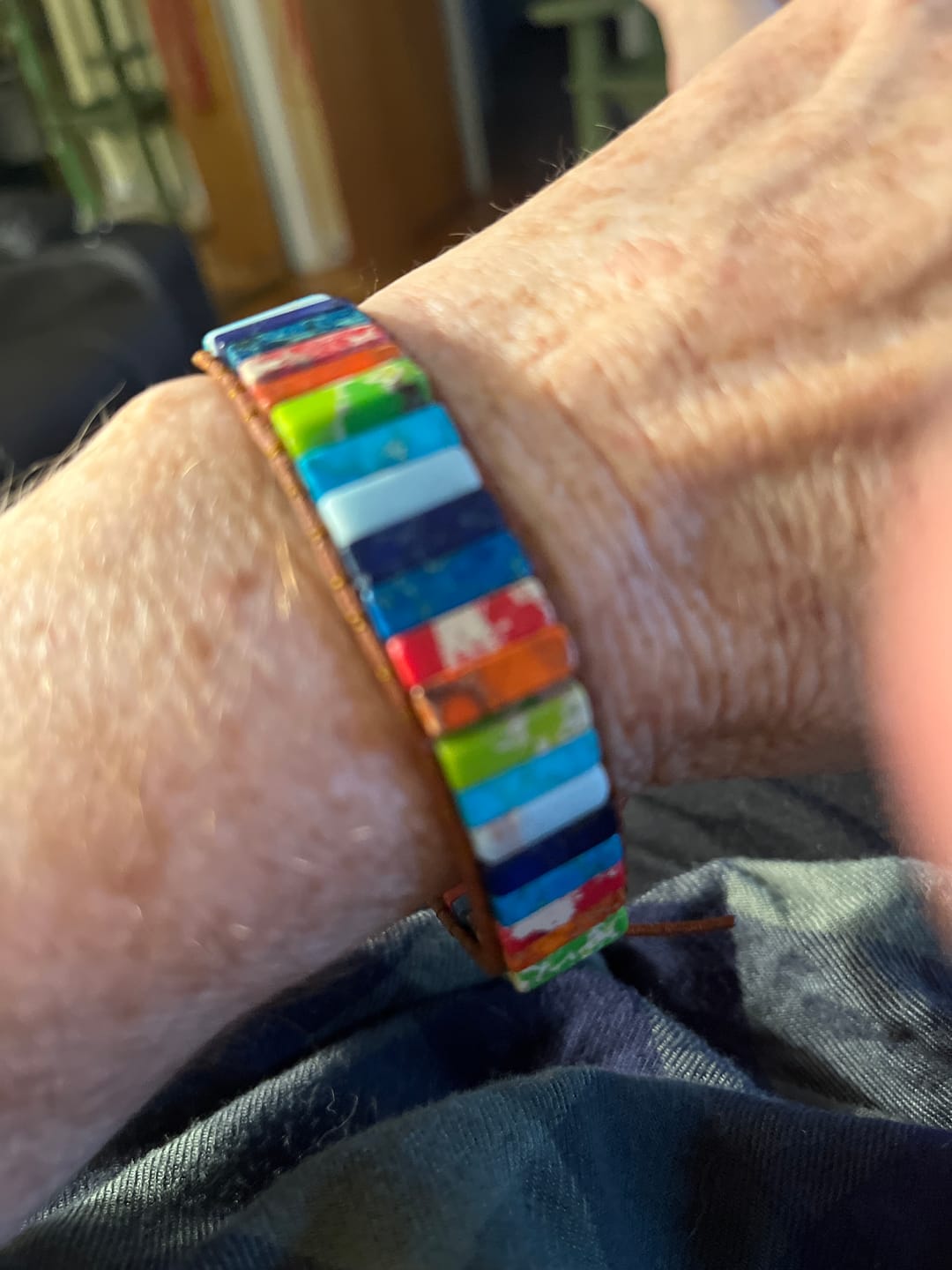Customer photo review of Chakra Energy Bracelet