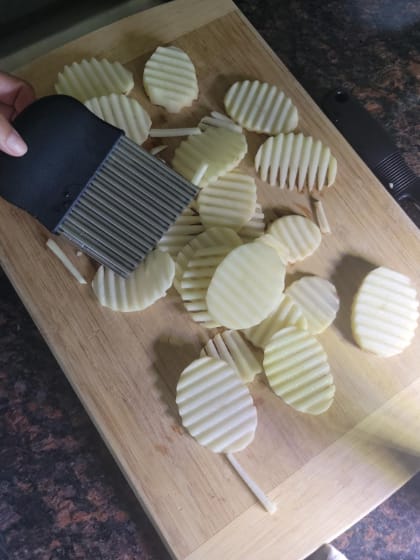 Customer photo review of Stainless Steel Crinkle Cutter