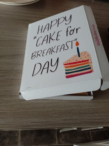 Customer photo review of Cake For Breakfast