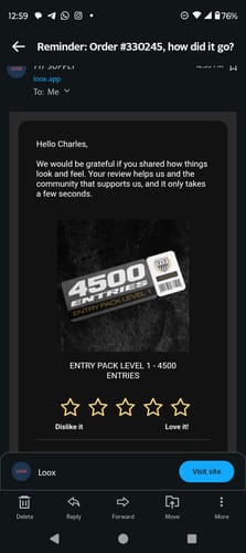 Customer photo review of ENTRY PACK LEVEL 1 - 4500 ENTRIES