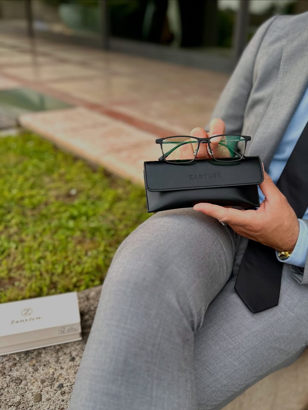 Customer photo review of Terrance | Magnetic Clip-on Eyeglasses Sunglasses | ZanyLen 2025 New Arrivals