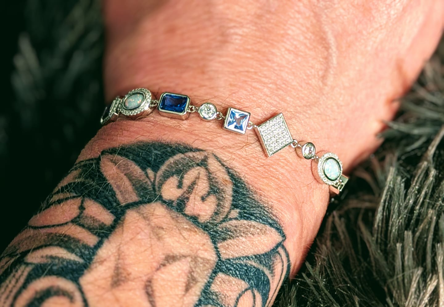 Customer photo review of Motif Gemstone Bracelet
