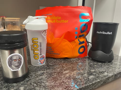 Customer photo review of Chocolate Peanut Butter Whey Protein