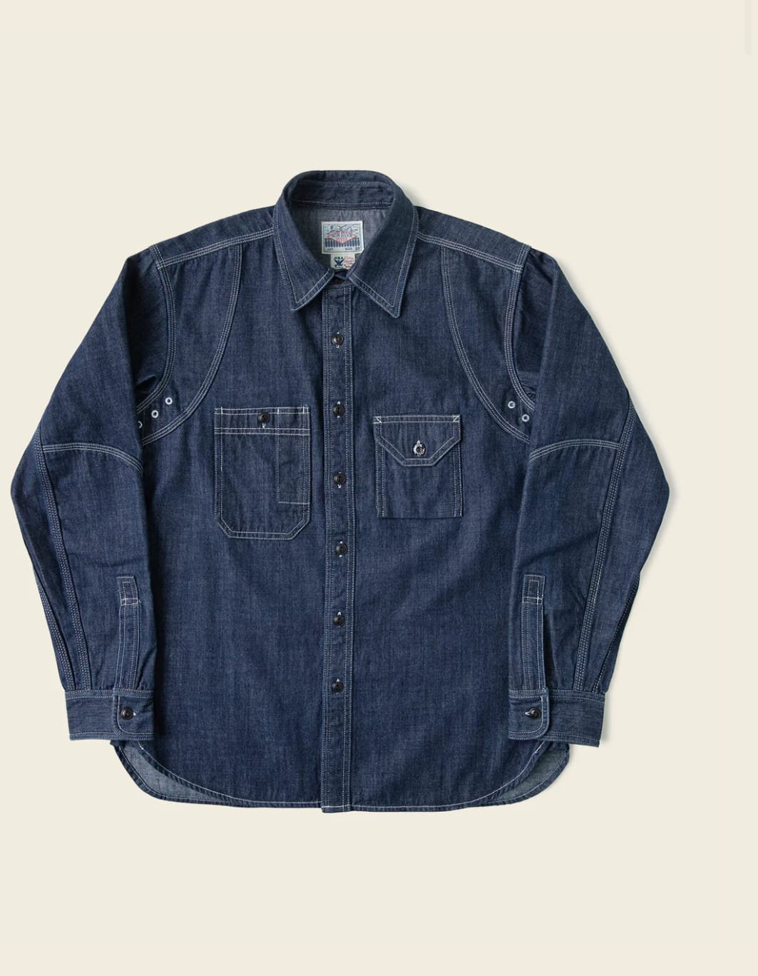 Customer photo review of 1933 Cigarette Pocket Denim Work Shirt