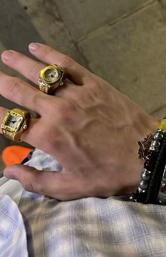 Customer photo review of SANTOS RING | GOLD WHITE