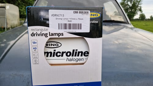 Customer photo review of Driving Lamps 143mm x 75mm PAIR