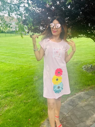 Customer photo review of T-shirt dress