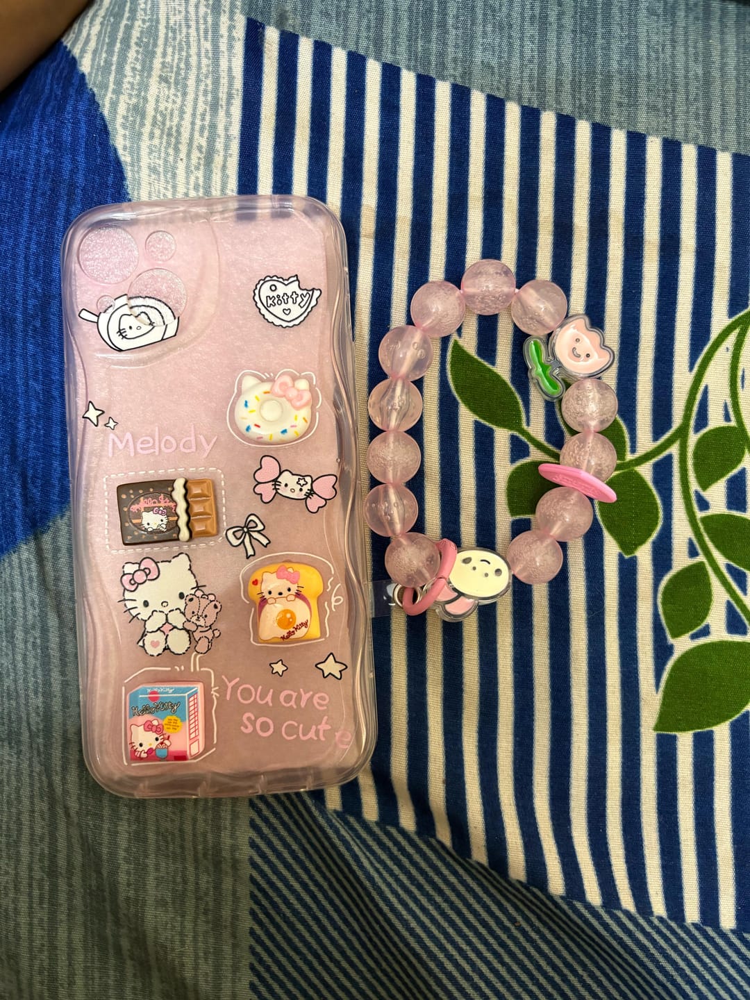 Customer photo review of 3D Cute Pink Case Wave Cartoon Melody Lanyard iPhone Soft Case