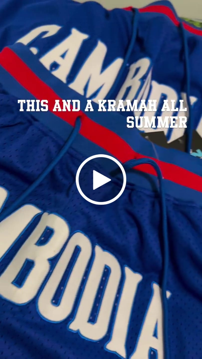 Customer video review of Cambodia Heritage Basketball Shorts