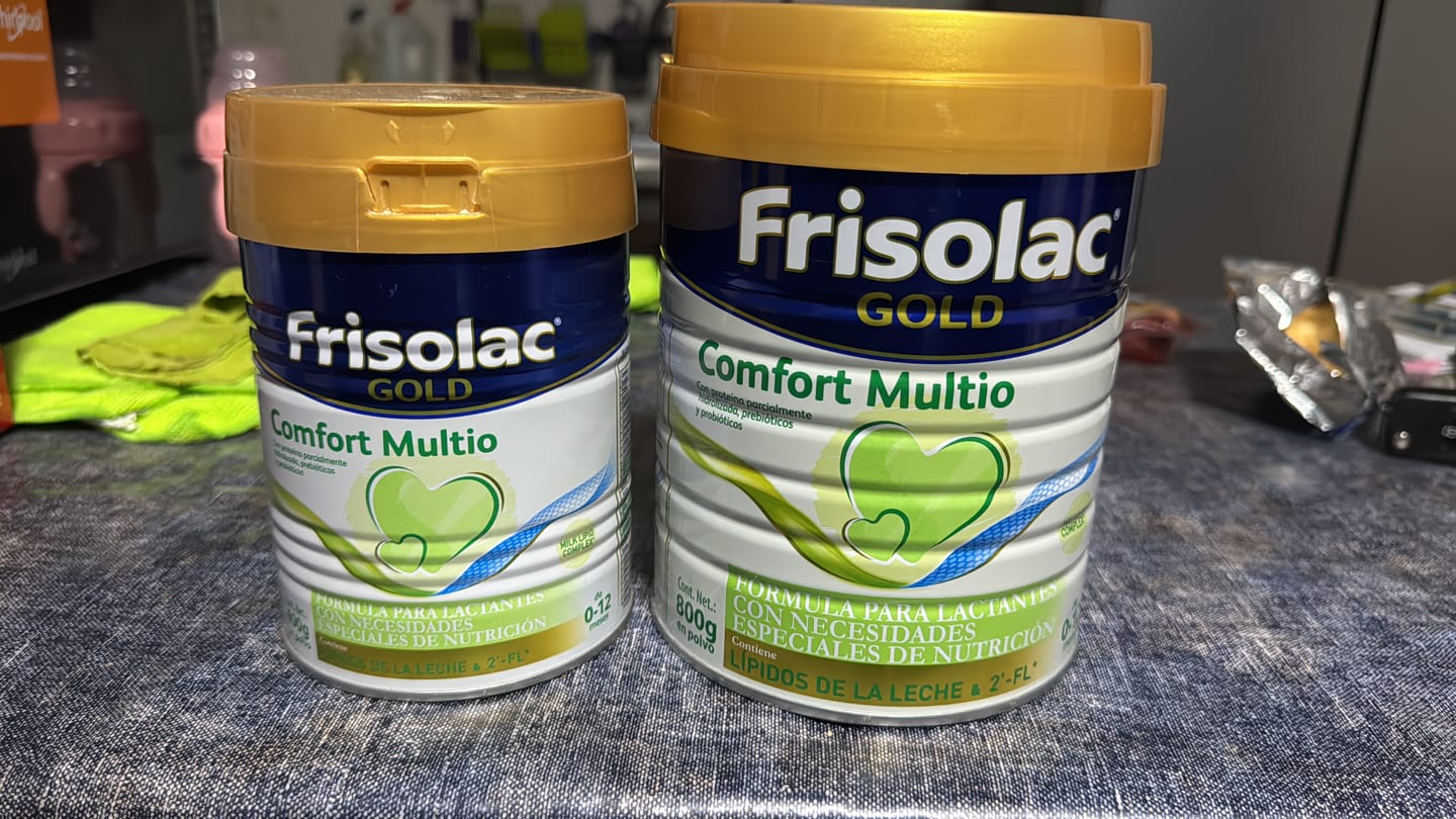 Customer photo review of Frisolac Gold Comfort Multio (0-12 Meses) Pack C/ 1.2 Kg
