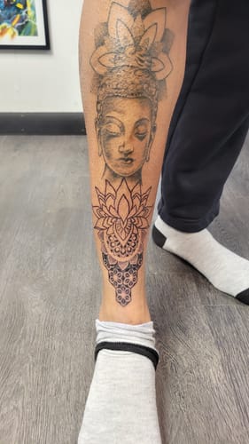 Customer photo review of Painless Tattoo Numbing Cream