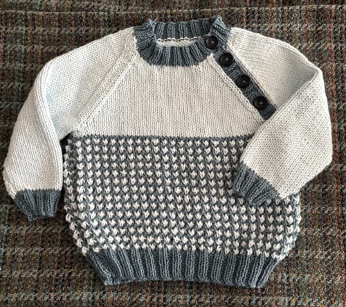 Customer photo review of Caribbean Blue Baby-Boy Jumper