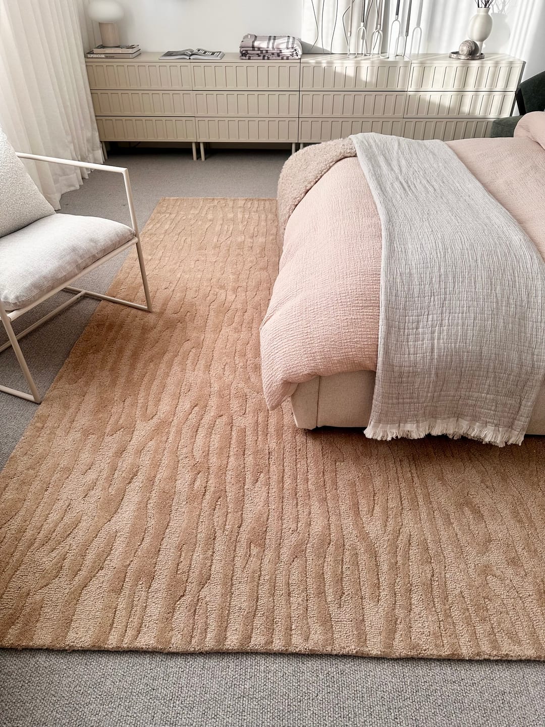 Customer photo review of Sandstorm Beige Wool Rug