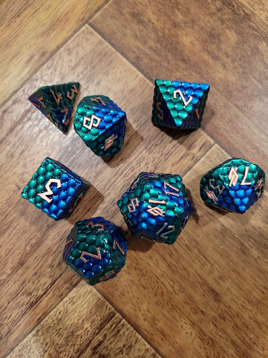Customer photo review of Sea Serpent Dragon's Egg Metal Dice Set 'PRE-ORDER | SPRING EVENT DEAL'