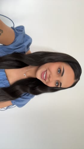 Customer photo review of The Headband Wig Perfect Curl