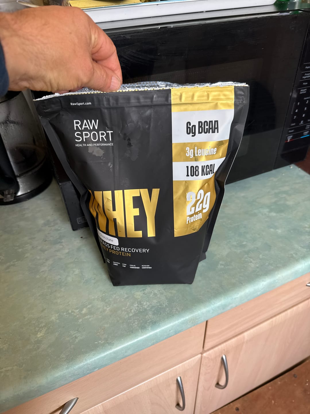 Customer photo review of Grass Fed Whey Protein