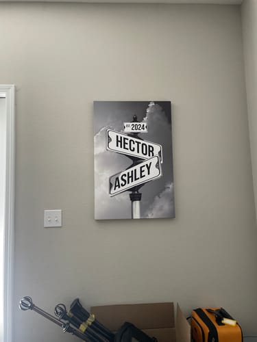 Customer photo review of COUPLES DATE OF LOVE by Cstm Canvas