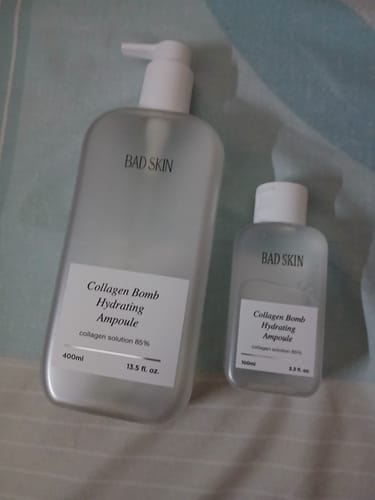 Customer photo review of Bad Skin™ Korean Collagen Bomb Hydrating Ampoule