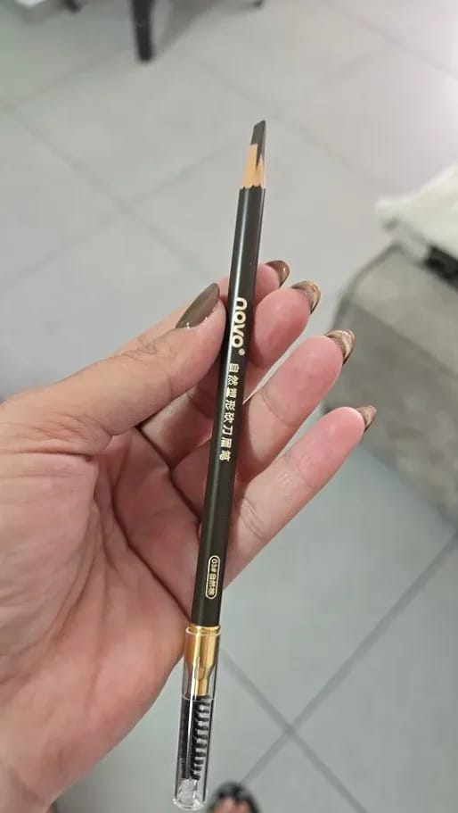 Customer photo review of Wood-Based Eyebrow Pencil Microblade Precision Waterproof — Rich Brown | KIMLUD