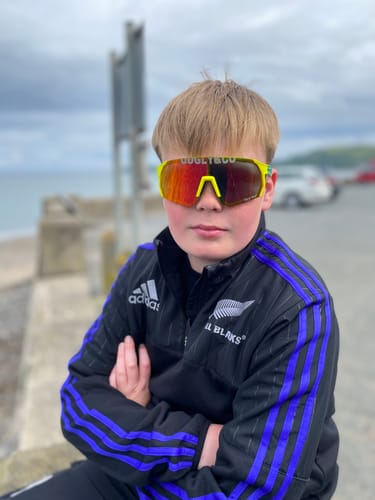Customer photo review of Davey Todd x U&C Paddock Sunglasses