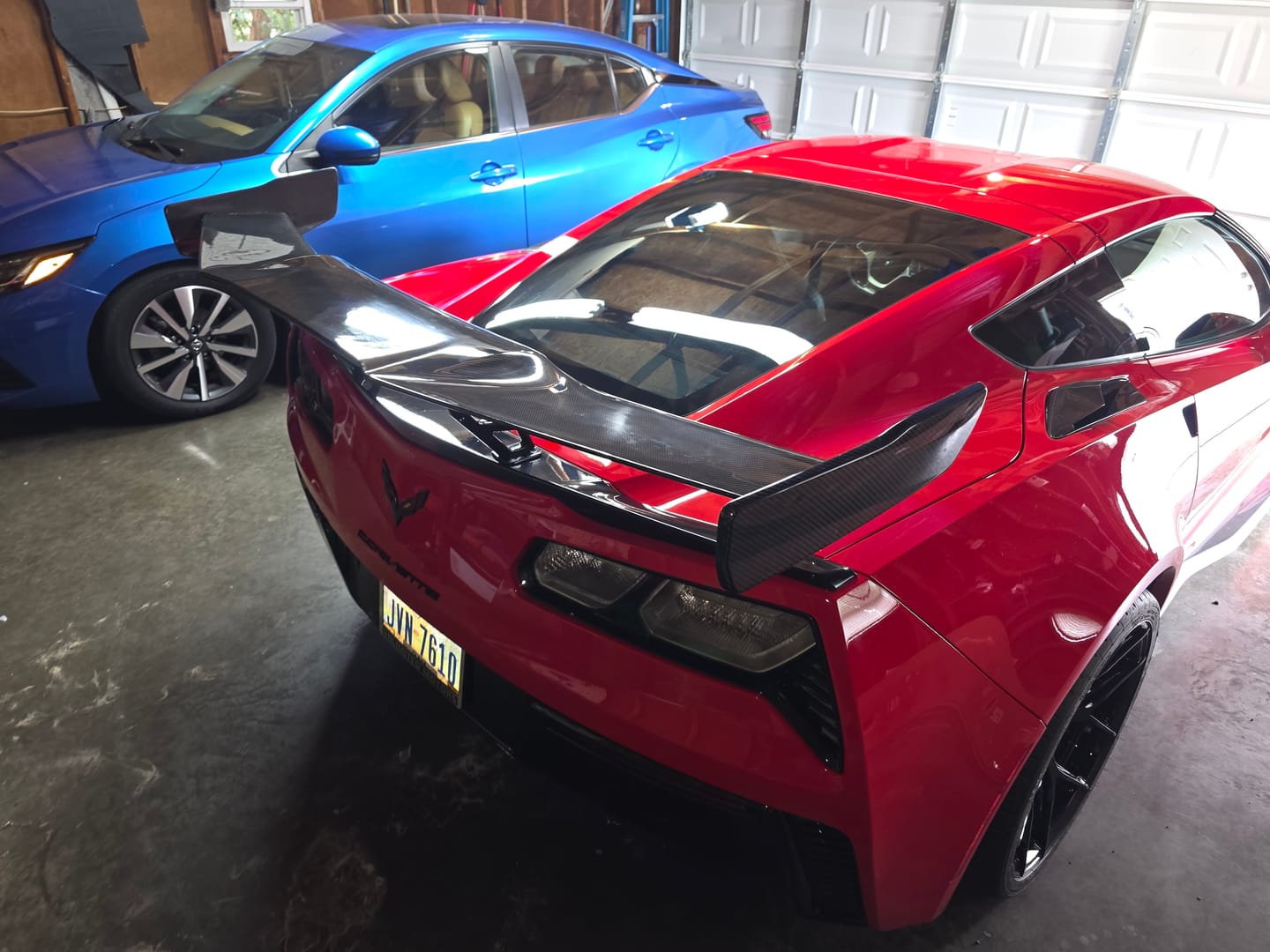 Customer photo review of Corvette C7 ZR1 ZTK Conversion Rear Spoiler High Wing