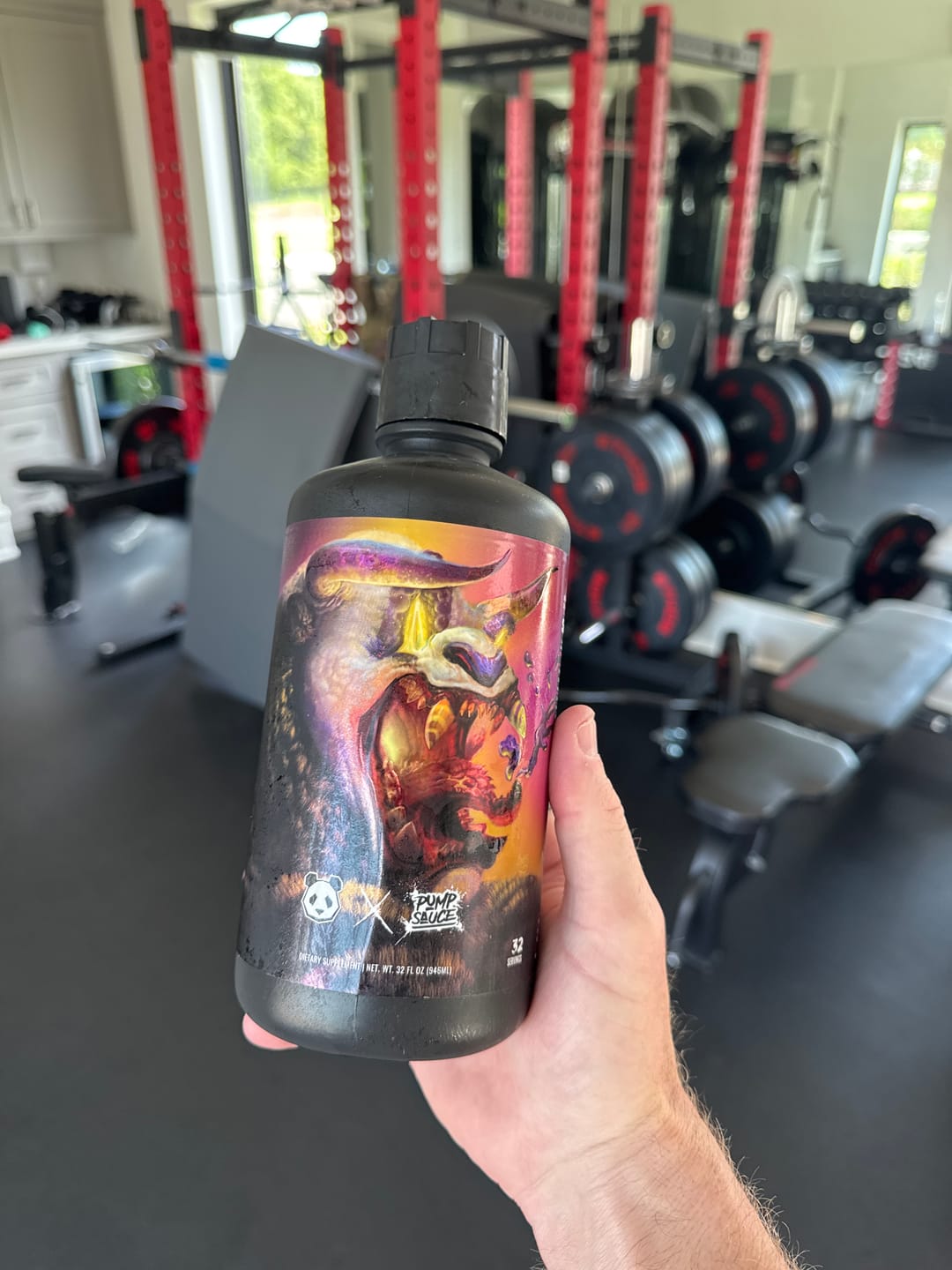 Customer photo review of Panda Supps X Pump Sauce Collaboration Liquid Pre Workout - PANDA SAUCE (Grape Lemonade)