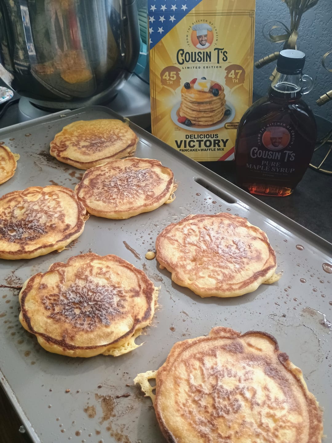 Customer photo review of Cousin T's Pure Maple Syrup