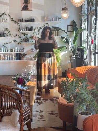 Customer photo review of FRIDA PANTS | MARNI CHEX