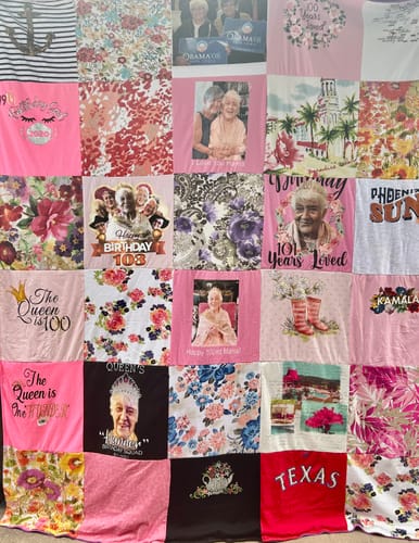 Customer photo review of Project Repat T-Shirt Quilt